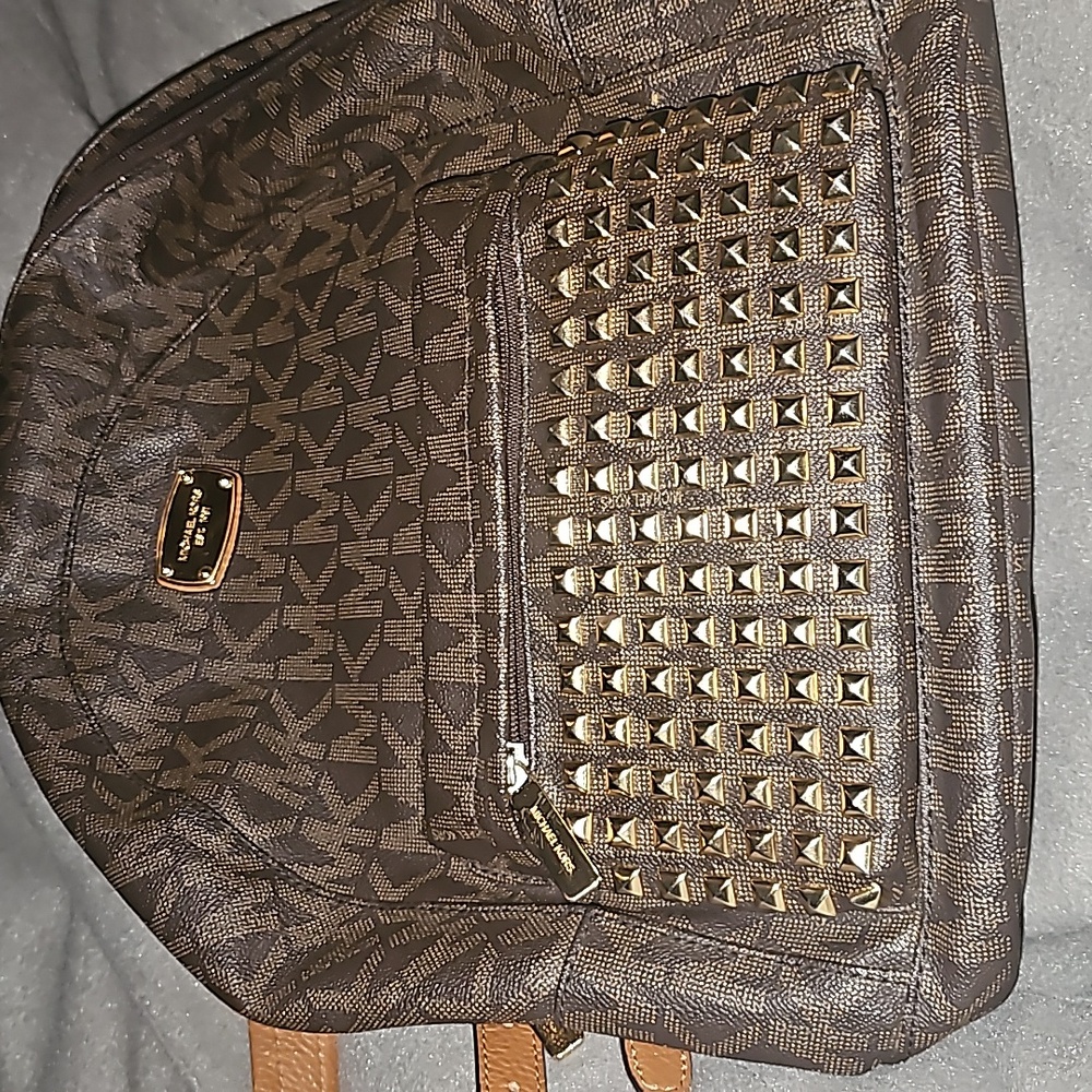 MK leather backpack full size